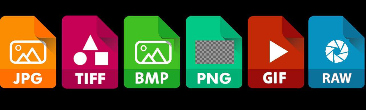 format image jpg tiff bmp png gif raw